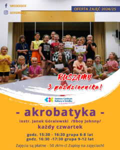 plakat akrobatyka