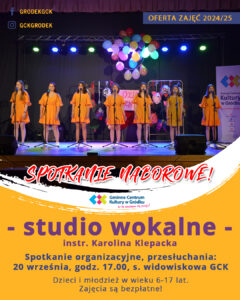 plakat studio wokalne