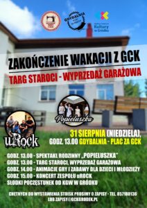 plakat na zakończenie wakacji